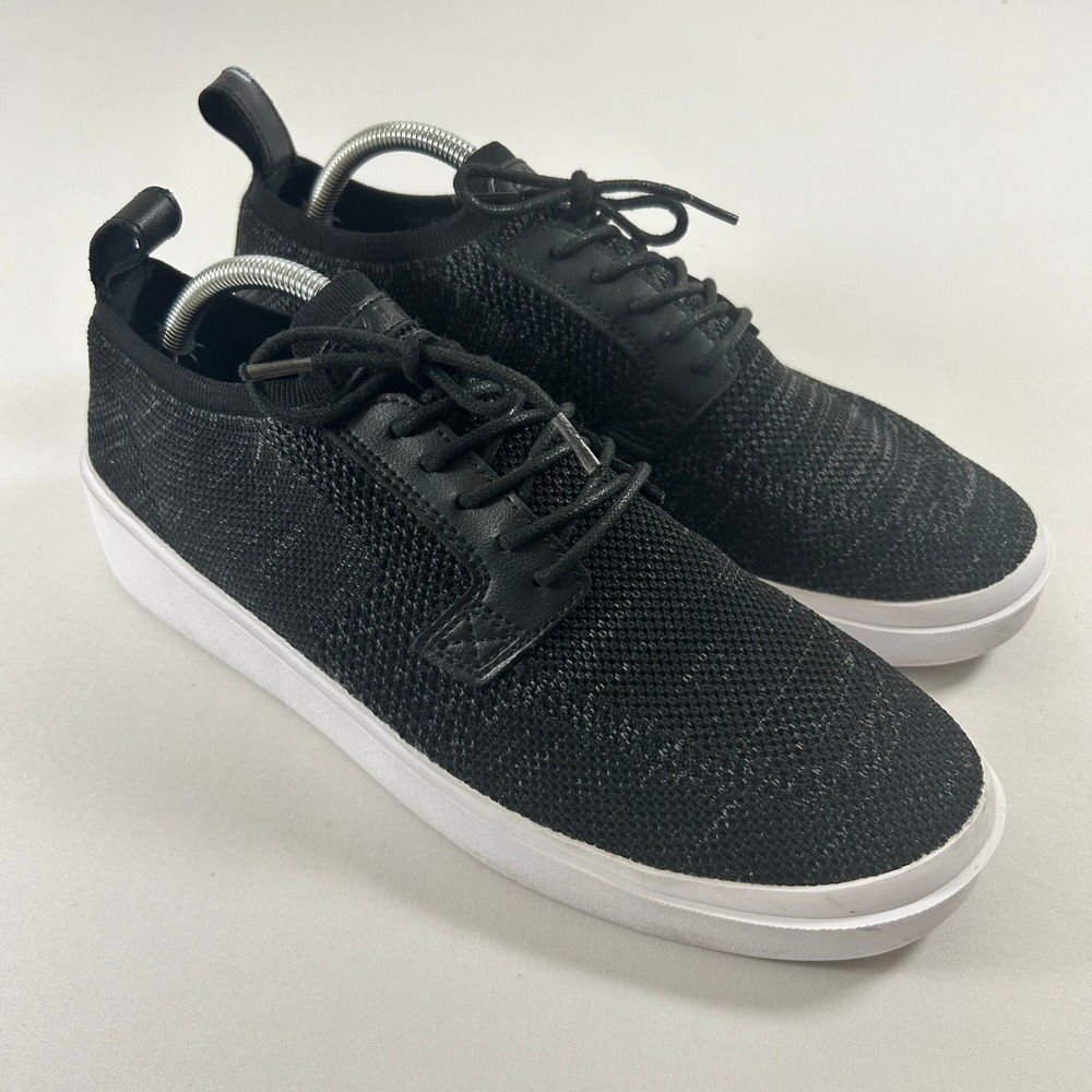 BYLT Lido Knit Sneakers Men 10 Black Low Top Breathable Casual Walking Shoes